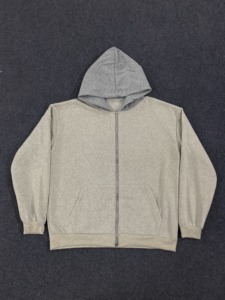 Custom Wholesale High Quality Custom Logo 400G 100% Cotton Heavyweight Fleece Blank Oversized Plus Size <b>Men's</b> Hoodies - Product Image 1