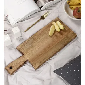 Planche à découper rectangulaire en bambou massif, grande taille, jetable, compatible lave-vaisselle, pour la vente en gros - Product Image 6