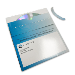 Caja de Cartón para CD Impresa a Todo Color Personalizada con Cierre de Cremallera y Tira Desprendible, Embalaje para Presentaciones Educativas, Replicación de Discos DVD - Product Image 2