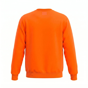 เสื้อสเวตเชิ้ตคอกลมทรงโอเวอร์ไซส์สำหรับผู้ชาย สีพื้น ผ้าฝ้ายเฟรนช์เทอร์รี่ สไตล์มินิมอล ใส่ได้ในฤดูใบไม้ร่วง - Product Image 5