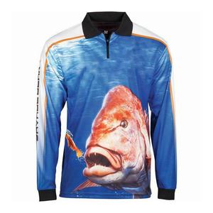 เสื้อตกปลากลางแจ้งเสื้อตกปลาคอกลมผ้ายืดซับลิเมชันสำหรับใส่ไปแข่งขัน - Product Image 3