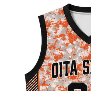 Camiseta de baloncesto para hombre y mujer, camiseta deportiva de manga corta naranja y negra, uniforme de práctica atlética cómodo y transpirable - Product Image 5