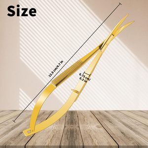 Spring <b>Scissor</b> Inch Curved Stainless Steel Squeeze <b>Scissors</b> Embroidery <b>Scissors</b> Grooming Trimming Eyebrow <b>Sewing</b> Latest Design - Product Image 3