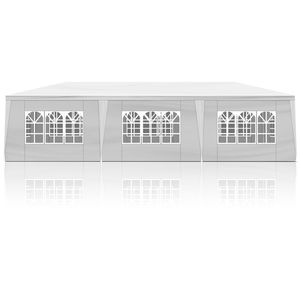 White 10FT X 30FT Outdoor Wedding Gazebo <b>Tent</b> with 8 Removable Sidewalls Waterproof PVC Canopy for <b>Big</b> Events Patio Party <b>Tent</b> - Product Image 5