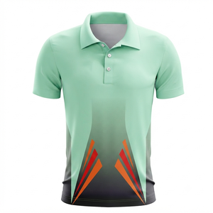 Camisa Ostriya para Hombre, con Bloques de Color, Estampado por Transferencia Térmica, Antiarrugas, Manga Corta, con Bolsillo, Informal, Tejida, Largo Regular, 100% - Product Image 2