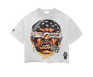 Camiseta Oversize Cropped Boxy de Algodón 100% Personalizada con Corte y Costura, Estilo Streetwear, Dobladillo Cóncavo, Lavado Ácido, Gráfico Vintage y Transpirable - Product Image 3