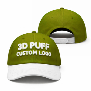 Gorras de Béisbol con Bordado de Logotipo Personalizado Premium, Transpirables, Ligeras, de Secado Rápido, Estilo Hip Hop Urbano, Impresión 3D en Relieve - Product Image 1