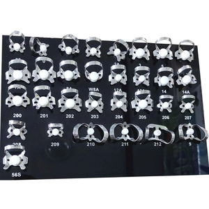 Pinzas de Goma para Dientes, Instrumentos Endodónticos Manuales de Acero Inoxidable Autoclavables con Bandeja Negra, Kit de 31 Piezas de ROBOZ TECH - Product Image 3