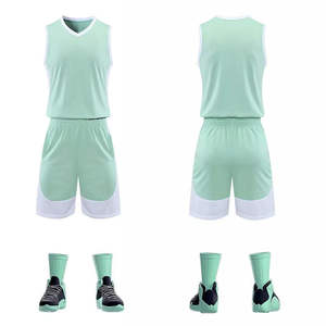 Tenues de basketball très vendues, ensembles de maillots d'entraînement de basketball pour hommes, uniformes de basketball unis et sans manches - Product Image 6
