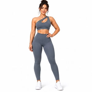 Wholesale Two Piece Set Gym Yoga Bra and <b>Leggings</b> Sportswear Fitness Yoga Set for <b>Women</b> - Product Image 1
