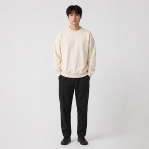 Fournisseur de sweat-shirts à logo embossé en gros, avec sweat-shirts à col rond et étiquette privée pour les marques de mode américaines - Product Image 1