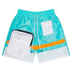 Ropa deportiva Streetwear verano 100% poliéster adultos chándal hombres 2 piezas conjunto Sudadera con capucha conjuntos cortos para hombres - Product Image 5