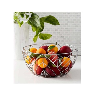 Panier à fruits artisanal en métal, écologique et moderne, solution décorative de service et de rangement pour la présentation des produits et l'aménagement intérieur - Product Image 5