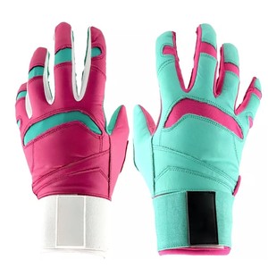 Custom Made Professional Lightweight Durable Breathable Baseball Batting <b>Gloves</b> Comfortable Palm Fit - Product Image 1