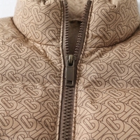 Blouson matelassé en toile unie pour homme, col à capuche, fermeture éclair, streetwear d'hiver, rembourrage en polyester, coupe classique