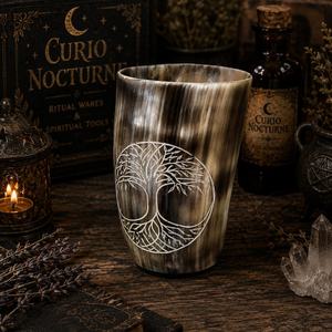 Auténtica Taza de Cuerno de Toro Hecha a Mano, Vaso Natural, Vajilla Vikinga, Vaso Rústico para Bar, Vajilla de Vidrio, Venta al por Mayor para Exportación - Product Image 6