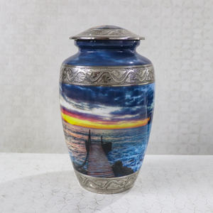 Urnas de Cremación para Adultos de Aluminio Esmaltado de Alta Calidad, Recuerdo para Cenizas Humanas, Diseños Tradicionales y Modernos, 220 Pulgadas Cúbicas - Product Image 4