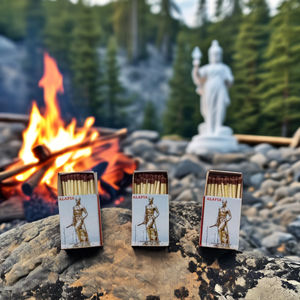 Premium Household Safety <b>Matches</b> <b>Match</b> Box 49x35x12 Size 40 Sticks Home Use <b>Fire</b> Starter Matchsticks for Daily Use Export Pack - Product Image 1