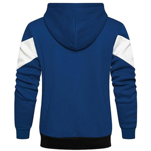 Sweat-shirts décontractés pour hommes, à capuche, épais, zippés, 100% coton, unis, pour la saison hivernale - Product Image 5