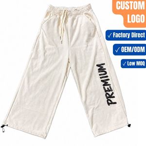 Pantalones Deportivos Anchos Personalizados con Logotipo para Mujer, Pantalones de Felpa para Baile y Ropa Urbana, OEM, MOQ Bajo - Product Image 1