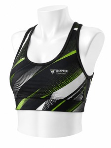 Soutien-gorge de sport écologique pour femme, sur mesure, service OEM, respirant, dernier design, tissu doux de haute qualité, compression - Product Image 5