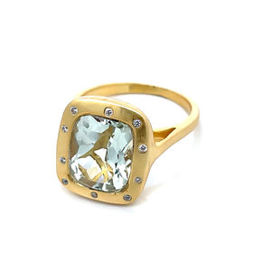 Bague de Fiançailles Solitaire Classique en Argent Sterling avec Pierre Naturelle Taille Coussin, Collection Romantique pour Mariage et Fêtes - Product Image 3