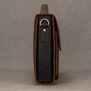 Maletín Bandolera de Cuero Genuino para Portátil, de Alta Calidad, Estilo Moderno y Vintage, para Viajes de Negocios, Modelo LLB-0307 - Product Image 6