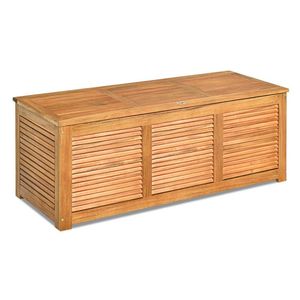 Caja de Almacenamiento de Madera de Acacia de 47 Galones para Patio, Jardín o Terraza - Product Image 1