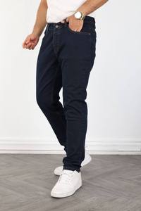 Jean slim vintage pour homme, coupe droite, en denim, décontracté, extensible, coloré, taille mi-haute, adouci, écologique, effet vieilli, patchwork - Product Image 1