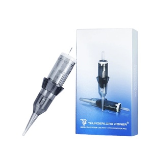 BIOMASER 20 pièces/lot Aiguilles de cartouche de tatouage grises jetables stériles pour pistolets de tatouage - Product Image 1