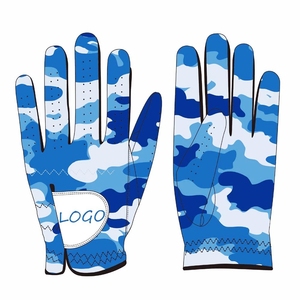 Gants de golf personnalisés pour hommes en cuir imperméable, gants de golf en cuir Cabretta, vente en gros à bas prix, adhérence stable, main gauche et droite - Product Image 1