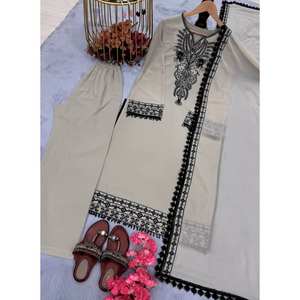 Ensemble Dupatta haut et bas de soirée pour femmes styliste pour un beau look - Product Image 3