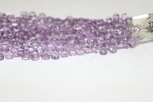 AAA Brazil 5.5-6มม. ลูกปัดรูปหัวใจเหลี่ยมเพชรพลอยยาว8นิ้วพร้อมเจาะด้านข้างหินธรรมชาติขายส่ง - Product Image 3