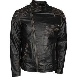Chaqueta de Motociclista de Cuero Vacuno Genuino para Hombre, Chaqueta de Motociclista Vintage con Aspecto Desgastado, Chaqueta de Cuero Personalizada para Motociclista Doble - Product Image 2