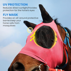 Máscara Antimoscas para Caballos de Malla de Poliéster de Alta Calidad con Diseño Personalizado, Servicio OEM para Uso Ecuestre por Ilfas Industries - Product Image 6