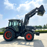 Tracteur agricole à roues 4x4 de 100 CV de qualité supérieure pour le labour des rizières avec un système hydraulique robuste et une capacité de levage élevée