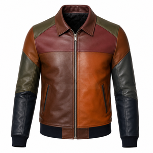 New Trendy <b>Winter</b> <b>Leather</b> <b>Jacket</b> Casual Fashion New Trend Men Warm Outdoor Biker Coat Slim Fit Premium Street Style OEM ODM. - Product Image 1