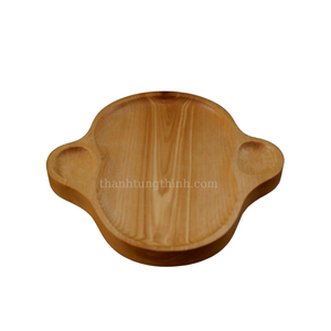 Plateau de service ovale en bois Thinh Tung Thinh, fait main, style rustique, pour la cuisine, fabriqué au Vietnam - Product Image 4