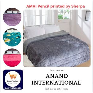 Luxury 1.2 KG Soft Warm <b>Winter</b> Polyester Flannel Raschel Single Bed Blanket for Single Beds - Product Image 5
