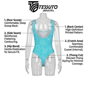Maillots de bain personnalisés de haute qualité pour femmes, fabriqués en usine - Product Image 3