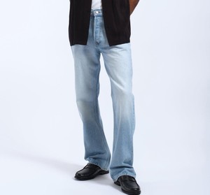 Jeans amples vintage pour hommes OEM, coupe décontractée, jambe large, denim délavé, streetwear, hip hop, pantalon en jean pour hommes - Product Image 5