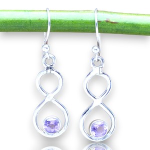 Amethyst Gemstone Handmade 925 Sterling Silver <b>Earrings</b> Unique Design Fine Jewelry For Women Bulk Wholesale - Product Image 1