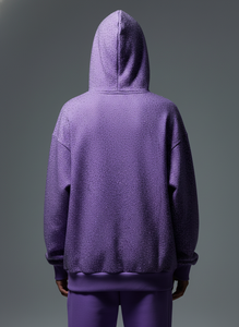 Sudadera con Capucha de Lujo con Pedrería para Hombre, 500 g/m², Lavado Ácido, Corte Holgado, Oversize, Logotipo Personalizado, Estilo Urbano, OEM - Product Image 4