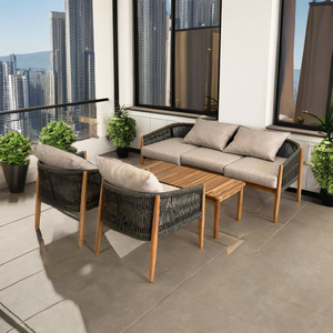 Ensemble de canapé convertible de style minimaliste en bois massif avec coussins doux pour hôtels appartements salons - Product Image 1