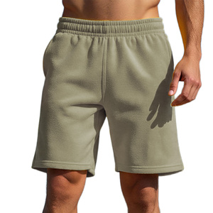 Wholesale Custom Logo Plain <b>Men</b>’s Athletic <b>Shorts</b> Breathable Cotton Fleece Gym Wear Blank Summer Casual Sweat <b>Shorts</b> - Product Image 3