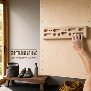 Tabla de escalada de madera maciza de caucho para entrenamiento de agarre en el gimnasio en casa - Product Image 4