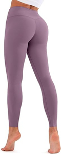 Women Scrunch <b>Leggings</b> High Waist Tummy Control Butt <b>Shaping</b> Four Way Stretch Squat Proof Athletic Workout Training Apparel - Product Image 2