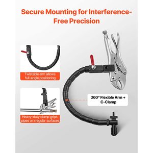 Quadrante professionale per Set-Up macchina per Test indicatore di 360 gradi braccio flessibile pinze di bloccaggio precisione 0.001 pollici 0-1 pollice stretto - Product Image 4