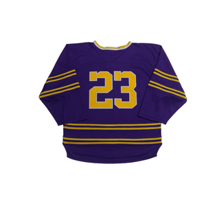Professional <b>Ice</b> Hockey Jersey OEM Custom Mesh Fabric Embroidered Twill Numbers Sublimation Lace Up V Neck Team Uniform Wear - Product Image 5