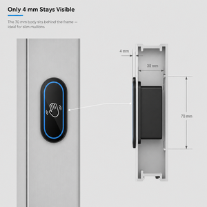 Bouton de déverrouillage de porte infrarouge sans contact compact (conception mince) - Product Image 2